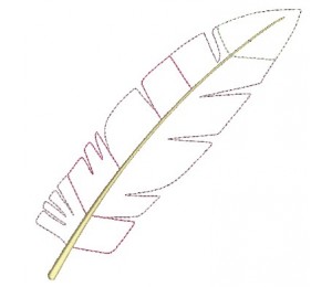 Stickserie - Federtiere Federn